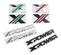DDHHBH Auto Emblema Insignia Adhesivo para Ford Focus,3D Metálico Logo Pegatina Distintivo Letra Sport Decal Sticker Car carrocería Styling Auto Accesorios,C-Silver-Green