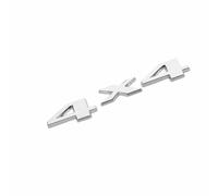 DDHHBH Auto Emblema Insignia Adhesivo para Ford Kuga,3D Metálico Logo Pegatina Distintivo Letra Sport Decal Sticker Car carrocería Styling Auto Accesorios,Silver-4X4