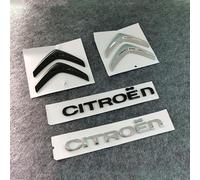 DDHHBH Coche Emblema Pegatina para Citroen Xsara 2003-2004,ABS Insignia Logo Adhesivo Coche Frontal Trasero Modificación Distintivo Logotipo Decoración Accesorios Coche,A-Silver
