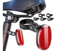 DDJ Soporte de bicicleta mejorado para Apple AirTag y Moto Tag, reflectores ocultos para soporte AirTag, funda impermeable antirrobo GPS con tornillos y herramientas, para bicicletas de montaña