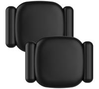 DDJ Soporte magnético para rastreador Bluetooth Tile Life360 Mate (2024), funda de silicona impermeable resistente a los arañazos, doble montaje con imán y adhesivo 3M, negro, paquete de 2