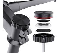 DDJ Soporte oculto para tapa de vástago de bicicleta AirTag | Tamaño dual de 1-1/8 pulgadas y 1-1/4 pulgadas | Soporte antirrobo para rastreador GPS con tornillo de bloqueo | Accesorio impermeable