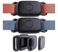 DDJ Soporte para collar de perro para Tile Life360 Pro 2024 Rastreador Bluetooth, paquete de 2 fundas de silicona impermeable, protector de cuerpo completo para rastreador de azulejos, collar de