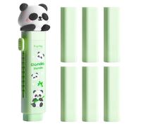 DDKY Borrador estilo panda y verde, 6 borradores de recambio,material escolar gomas de borrar material escolar aesthetic material escolar kawaii cosas aesthetic utiles para escribir oficina de dibujo