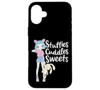 DDLG Baby Girl BDSM Stuffies Cuddles Dulces Lindo Gráfico Carcasa para iPhone 16 Plus