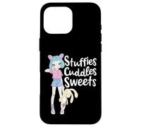 DDLG Baby Girl BDSM Stuffies Cuddles Dulces Lindo Gráfico Carcasa para iPhone 16 Pro MAX