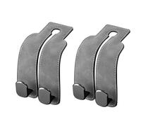 DDLLZDSP Ganchos para Asiento de Coche para Citroen C5 Aircross 2018-2024, Gganchos de Almacenamiento para Coche, Portátil Reposacabezas Soporte Gancho para Colgar Bolsas de Compras, B/Gray