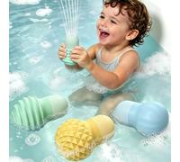 ddLUCK Juguete de Baño Silicone 3 uds, Al Apretar, Lanza Chorros de Agua