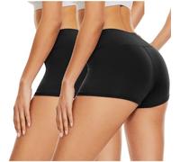 DDOBB Pantalones cortos de ciclismo para mujer, pantalones cortos debajo del vestido, cintura alta, pantalones cortos deportivos moldeadores, ropa interior, hotpants, pantalones deportivos opacos