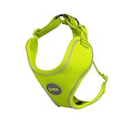 DDOXX Arnés Perro Air Mesh, Ajustable, Reflectante, Acolchado | Muchos Colores & Tamaños | para Perros Pequeño, Mediano y Grande | Accesorios Gato Cachorro | Amarillo, L