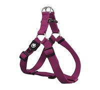 DDOXX Arnés Perro Step-In Nylon, Ajustable | Muchos Colores & Tamaños | para Perros Pequeño, Mediano y Grande | Accesorios Gato Cachorro | Violeta, S