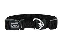 DDOXX Collar Perro Air Mesh, Ajustable, Acolchado | Muchos Colores & Tamaños | para Perros Pequeño, Mediano y Grande | Collares Accesorios Gato Cachorro | Negro, M