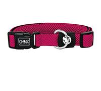 DDOXX Collar Perro Air Mesh, Ajustable, Acolchado | Muchos Colores & Tamaños | para Perros Pequeño, Mediano y Grande | Collares Accesorios Gato Cachorro | Rosado Pink, L