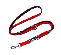 DDOXX Correa Perro Multiposición Air Mesh, Ajustable en 3 tamaños, 2m | Muchos Colores & Tamaños | para Perros Pequeño, Mediano y Grande | Correa Accesorios Doble 2 Gato Cachorro | Rojo, XS