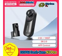 DDPAI Cámara de salpicadero Mola N3 Pro 1600P Resolución FOV 140 ° GPS incorporado WIFI soporte 24H protector de estacionamiento grabación de doble canal DVR para coche