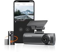 DDPAI N1 Dual Dash Cam Cámara de coche con visión nocturna, 1296P UHD F1.8, apertura WiFi, control por aplicación NightVIS, monitor de estacionamiento, compatible con cámara trasera
