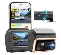 DDPAI Z60 Pro Dashcam 4K, Dual STARVIS 2 IMX678 60FPS, 32GB eMMC Integrado + Tarjeta 128GB Gratis, Visión Nocturna AI ISP, 4G LTE, WiFi 6 5GHz GPS, Modo Aparcamiento 24h, Pantalla IPS 3"