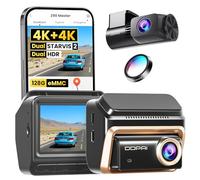 DDPAI Z90 Master Dashcam Dual 4K+4K, Dual STARVIS 2 HDR (2X IMX678), 128GB eMMC, CPL Incluido, Noche+Anti-Parpadeo, Autopista 3K/60fps, GPS/ADAS, WLAN, 4G LTE, Vigilancia de estacionamiento 24h