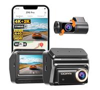DDPAI Z90 Pro Dash Cam Avant Arrière 4K+2K, STARVIS 2 Dual HDR, 64 Go eMMC, Vision Nocturne, Anti-Flicker, 3K/60FPS Mode Haute Vitesse, GPS ADAS, 5G WiFi, 4G LTE, Surveillance 24H, IPS 3"