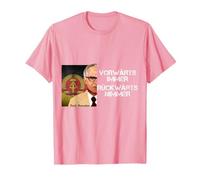 DDR Honecker Adelante Siempre hacia atrás Nunca Camiseta, Hombre, Rosado, XXL