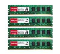 【DDR3 RAM】 GIGASTONE 32GB Kit(4x8GB) DDR3/DDR3L 1600MHz(1333MHz) PC3-12800(PC3-10600) CL11 1.35V/1.5V 2Rx8 UDIMM 240pin sin búfer sin ECC PC Desktop Only de Memoria Alto Rendimiento Actualización