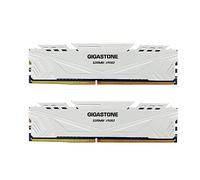 【DDR4 RAM】 GIGASTONE Game Pro 16GB Kit (2x8GB) DDR4 3200MHz PC4-25600 CL 16-18-18-40 Intel XMP 2.0 AMD Ryzen 1.35V UDIMM 288pin sin búfer sin ECC Desktop de Memoria Alto Rendimiento-Blanco