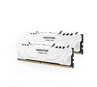 【DDR4 RAM】GIGASTONE Game PRO 32GB Kit (2x16GB) DDR4 3200MHz PC4-25600 CL16-18-18-40 Memoria para escritorio gaming Intel XMP 2.0 / AMD Ryzen, 1.35V UDIMM 288 pines, no bufferizada, no ECC RAM (Blanco)