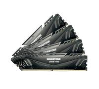 【DDR4 RAM】GIGASTONE Game PRO 64GB Kit (4x16GB) DDR4 3200MHz PC4-25600 CL16-18-18-40 Memoria para escritorio gaming Intel XMP 2.0 / AMD Ryzen, 1.35V UDIMM 288 pines, no bufferizada, no ECC, RAM (Negro)