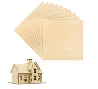 DDS22E 3mm Basswood Plywood Sheets for Laser Cutting and Engraving - Ideal for Crafts and Model Construction(25pcs)