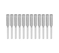 DDS22E Brocas de afilador de motosierra de diamante chapadas en titanio, 12 piezas de brocas de molienda de alta dureza, brocas de repuesto resistentes al desgaste(Silver Tone,5.5mm)