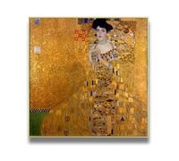 DDSEW GREWT Gustav Klimt Posters Arte de pared en lienzo Retrato de Adele Bloch Bauer I por Gustav Klimt Pintura Impresiones vintage para decoración del hogar Imagen 50x50cm Sin marco