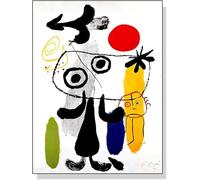 DDSEW GREWT Joan Miro Posters Surrealismo Acuarela Pintura en Lienzo Abstracto Joan Miro Arte de Pared Joan Miro Impresiones para Decoración del Hogar Cuadros 40x60cmx1 Sin Marco