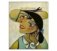 DDSEW GREWT Pablo Picasso Posters Retrato de mujer Pintura en lienzo vintage Arte abstracto de pared de Picasso Pablo Picasso Impresiones para decoración del hogar Imagen 50x70cm Sin marco