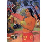 DDSEW GREWT Paul Gauguin Arte de pared Mujer sosteniendo una fruta Pósters Pintura en lienzo vintage Paul Gauguin Impresiones para decoración de sala de estar Cuadros 50x70cm Sin marco
