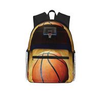 DDSFvbv Basketball Arena - Mochila unisex para laptop, bolsa duradera para el trabajo, viajes, gran capacidad y gran regalo, Negro, Talla única