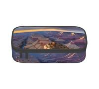 DDSFvbv Beauty Grand Canyon - Estuche para lápices, suministros para estudiantes y oficina, bolsa de almacenamiento de artículos, bolsa de maquillaje, bolsa de papelería grande, Black, Talla única