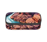 DDSFvbv Beauty Grand Canyon - Estuche para lápices - Suministros para estudiantes y oficina - Bolsa de almacenamiento de artículos - Bolsa de maquillaje - Bolsa grande de papelería, Black, Talla única
