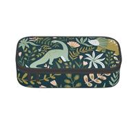 DDSFvbv Bonito estuche de dinosaurio, suministros para estudiantes y oficina, bolsa de almacenamiento de artículos, bolsa de maquillaje, bolsa de papelería grande, Black, Talla única, Organizador de