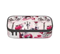 DDSFvbv Cityscape Paris - Estuche para lápices, diseño de la Torre Eiffel de Francia, suministros para estudiantes y oficina, bolsa de almacenamiento de artículos, bolsa de maquillaje, bolsa de