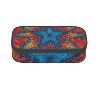 DDSFvbv Colorful Star 1 - Estuche para lápices - Suministros para estudiantes y oficina - Bolsa de almacenamiento de artículos - Bolsa de maquillaje - Bolsa de papelería grande, Black, Talla única