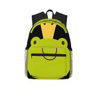 DDSFvbv Crown Frog - Mochila unisex para laptop, bolsa duradera para el trabajo, viajes, gran capacidad y gran regalo, Negro, Talla única