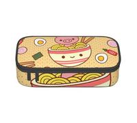 DDSFvbv Delicious Sweet Ramen - Estuche para lápices - Suministros para estudiantes y oficina - Bolsa de almacenamiento de artículos - Bolsa de maquillaje - Bolsa de papelería grande, Black, Talla