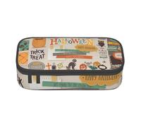 DDSFvbv Estuche para álbumes de recortes de Halloween, suministros para estudiantes y oficina, bolsa de almacenamiento de artículos, bolsa de maquillaje, bolsa de papelería grande, Black, Talla única