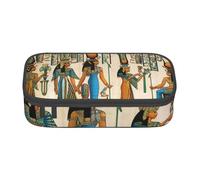 DDSFvbv Estuche para lápices Women in Ancient Egypt, suministros para estudiantes y oficina, bolsa de almacenamiento de artículos, bolsa de maquillaje, bolsa de papelería grande, Black, Talla única