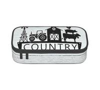 DDSFvbv Farm Houses - Estuche para lápices de tractor y molino de viento, suministros para estudiantes y oficina, bolsa de almacenamiento de artículos, bolsa de maquillaje, bolsa de papelería grande