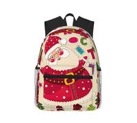 DDSFvbv Santa Claus 1 Mochila unisex, bolsa casual para laptop, bolsa duradera para el trabajo, viajes, gran capacidad y gran regalo, Negro, Talla única