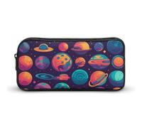DDTKLSNV Various Planets - Estuche para lápices de gran capacidad, bonito estuche de maquillaje para mujeres y hombres