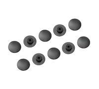 Ddujbtp 10 fundas para auriculares de bicicleta, tapa de rosca, cubierta superior de goma negra, tapa de auriculares a prueba de polvo, accesorios de pieza de ciclismo, cubierta superior de vástago de