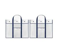 Ddujbtp 2 bolsas de almacenamiento prácticas para pósteres para artistas y profesores, estuche grande para obras de arte, soporte de almacenamiento, Blue, Organizador de bolsas