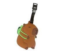 Ddujbtp Abalorio de animales de dibujos animados para bolsas, PVC suave, cultura japonesa, accesorio de etiqueta de equipaje, identificador de maleta para mujeres y hombres, 1, Organizador de bolsas